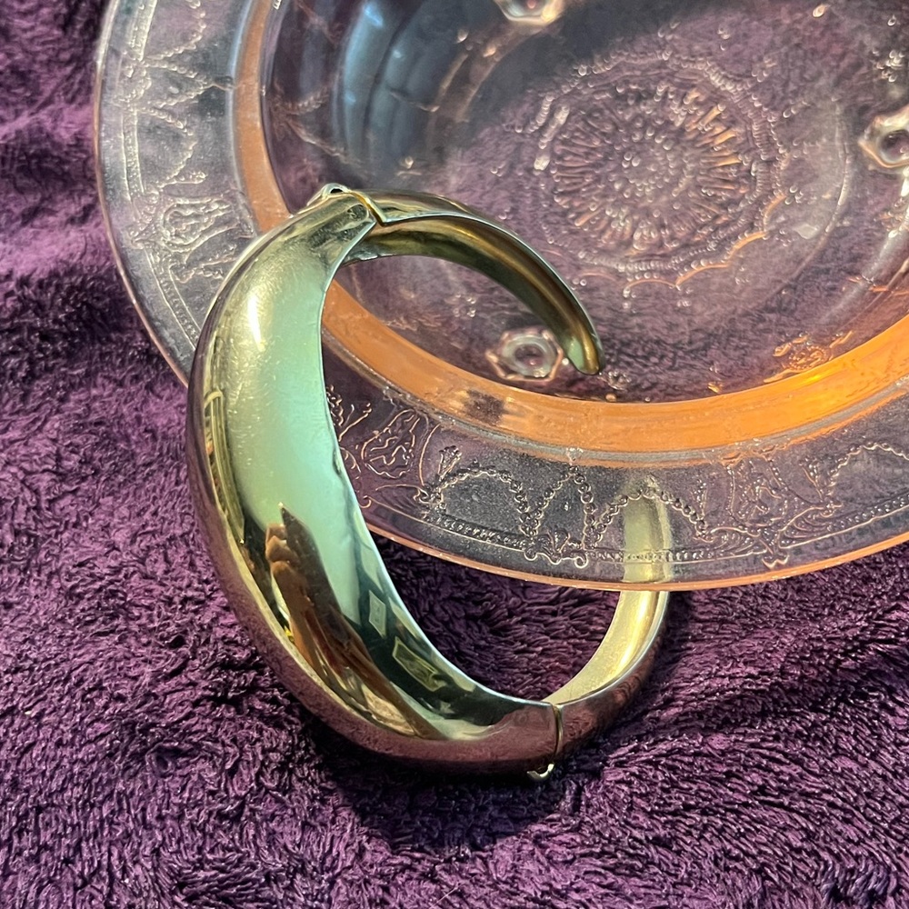 VINTAGE CORO CHUNKY GOLD STATEMENT BRACELET
